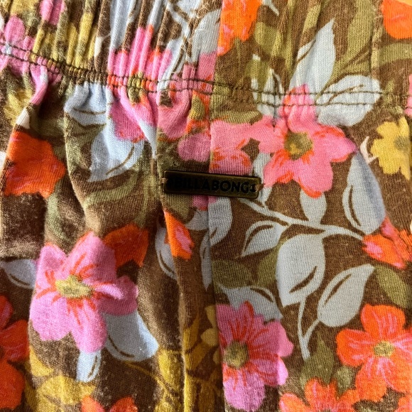 Billabong Floral Pink and Orange Pants - Picture 3 of 3